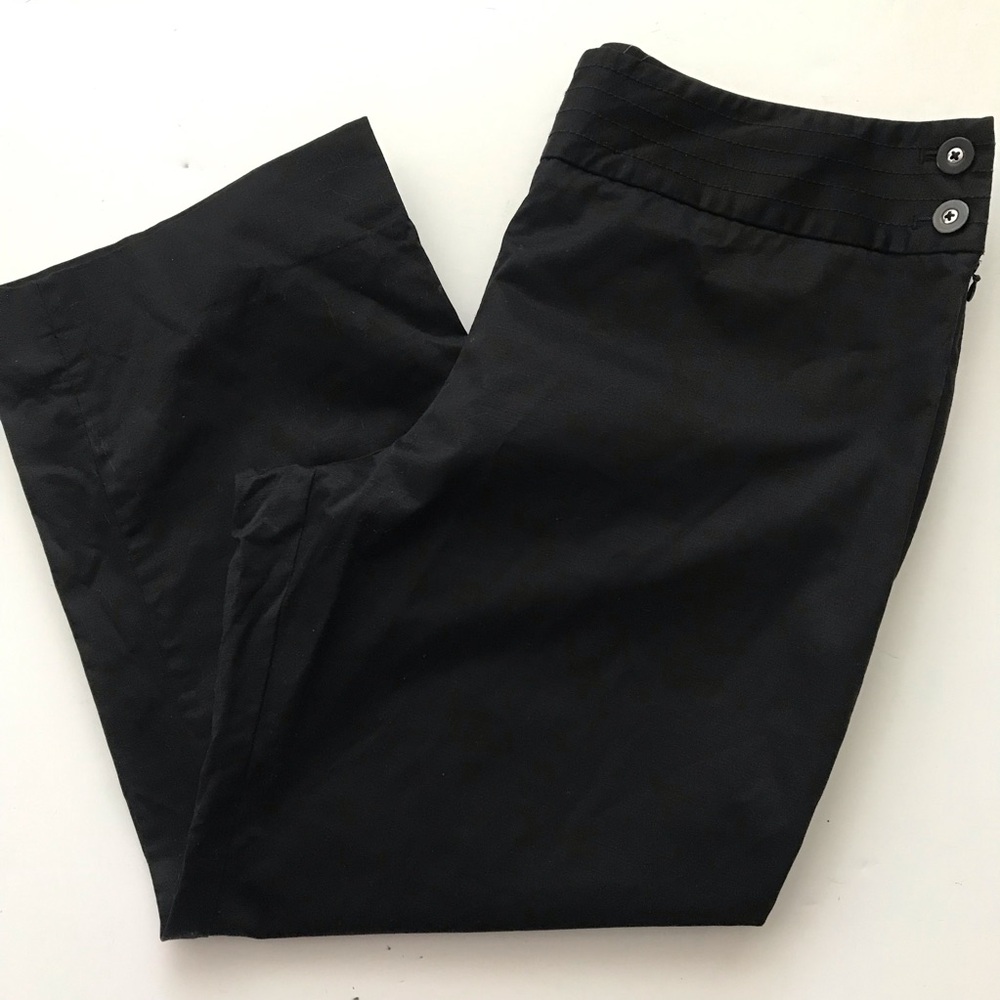White House Black Market Black Cropped Dress Pants